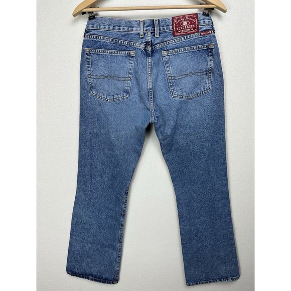 Lucky Brand Jeans Womens 12/31 Plain Jane Flare C Denim Dungarees American Made - Picture 14 of 16